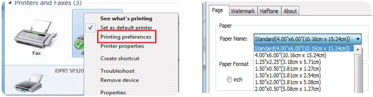 iDPRT SP320 Thermal Label Fig15