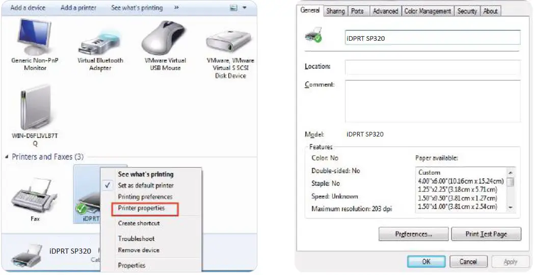 iDPRT SP320 Thermal Label Fig22