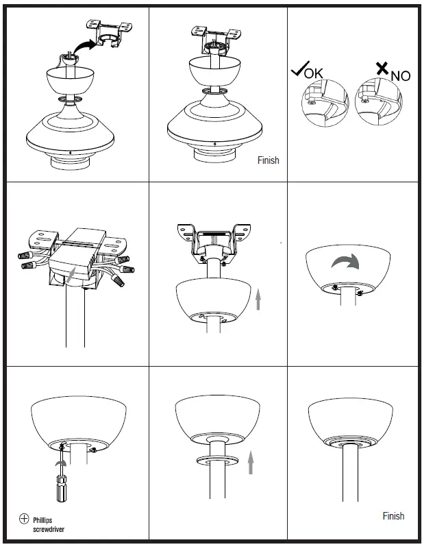 Parrot UnclParrot Uncle F6305110V 52-in Chrome Indoor Ceiling Fan FIG 7e F6305110V 52-in Chrome Indoor Ceiling Fan FIG 8