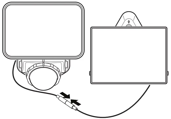 DEFIANT DFI 7167 WH G Motion Solar Security Light - connector.