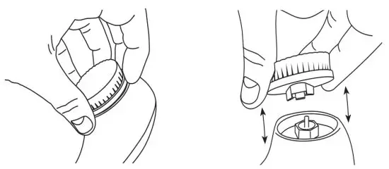 Silk n H4001 Fresh 2 in 1 Electric Face Cleansing Brush -Gently press