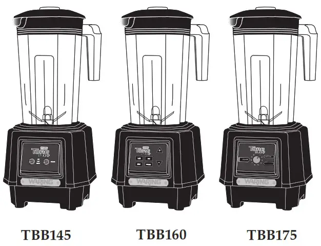 WARING COMMERCIAL TBB145 TBB Blender Series - cover