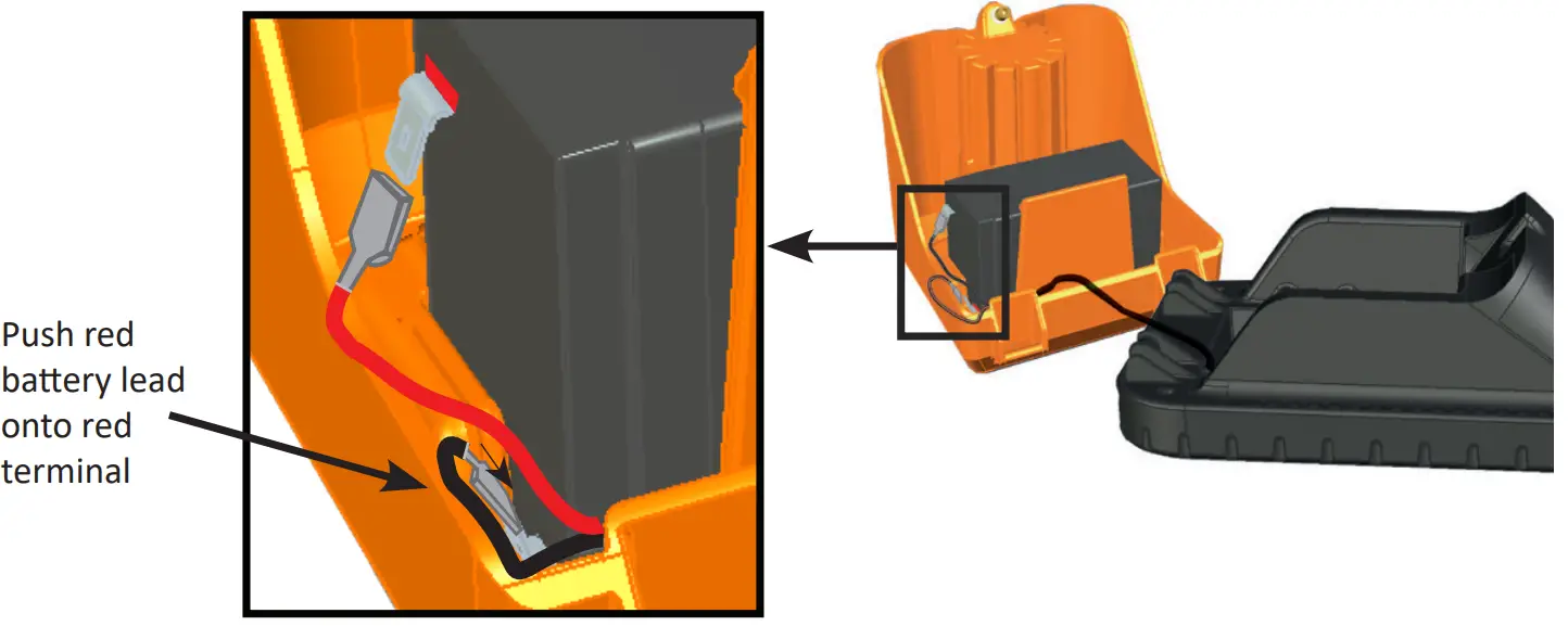 GALLAGHER S10 Portable Solar Fence Energizer - the battery