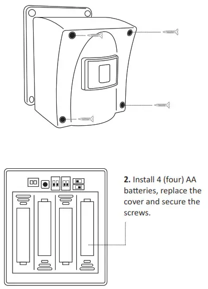 GUARDLINE GL2000 Wireless Driveway Alarm - Powering your Sensor
