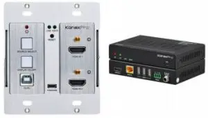 Kanex Double Gang. 2x1 HDMI USB 2.0 Wall Plate Switcher over HDBaseT PoH User Guide