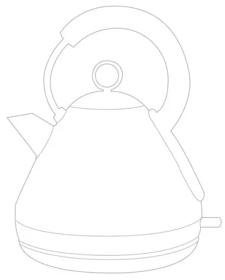 Goodmans 371131 1.5L Stainless Steel Pyramid Kettle