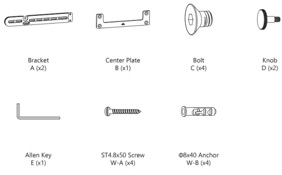 WALI-SON003-W-Sound-Bar-Wall-Mount-FIG-1