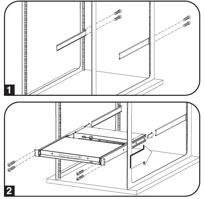 TRIPP LITE B020-U08-19-K NetDirector Console KVM Switch 8- or 16-Port or Rackmount KVM Switch 8-Port-1
