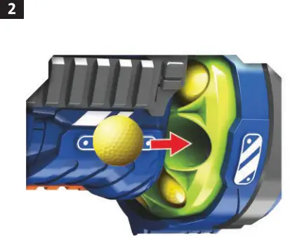 KAYOBA 002565 Foam Ball Gun - parts 2