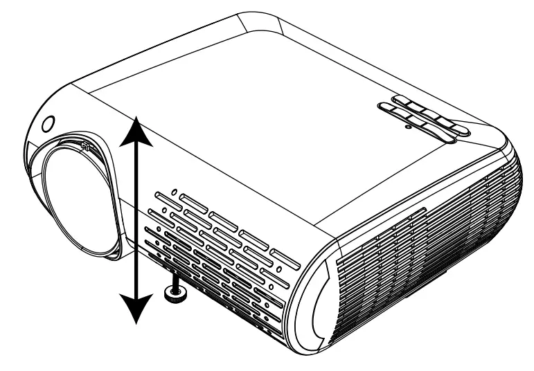Yaber Y30 TFT LCG Projector - position