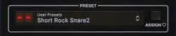User Presets list