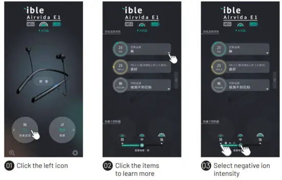 ible Airvida E1 Wearable Air Purifier with Noise Cancelling Earphones - figure 7