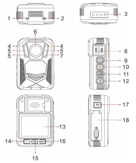 FIRE CAM V2D Body Camera - fig
