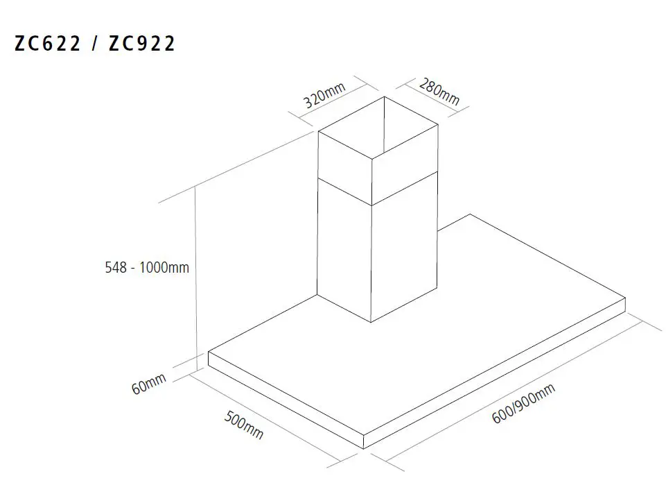 caple ZC622 Wall Chimney Hood fig 15