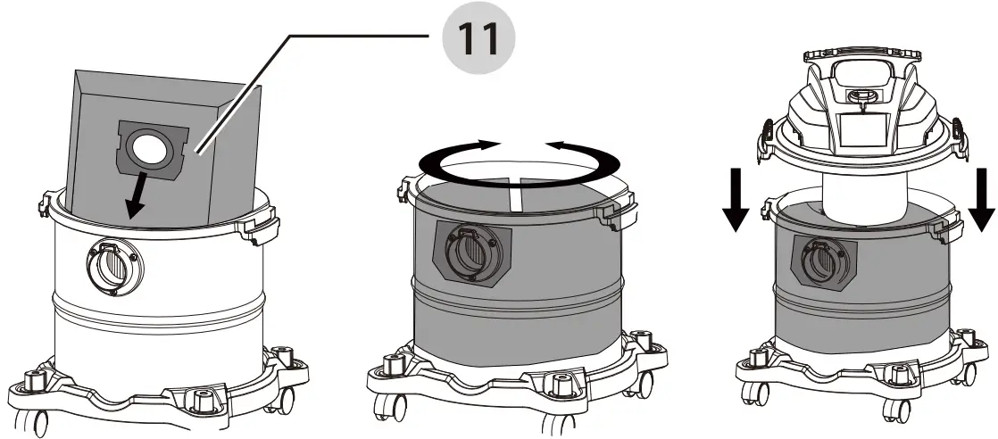 CRAFTSMAN CMXEVXA18115 5-Gallon Corded Portable Wet Dry Shop Vacuum Cleaner - OPERATING INSTRUCTIONS 2