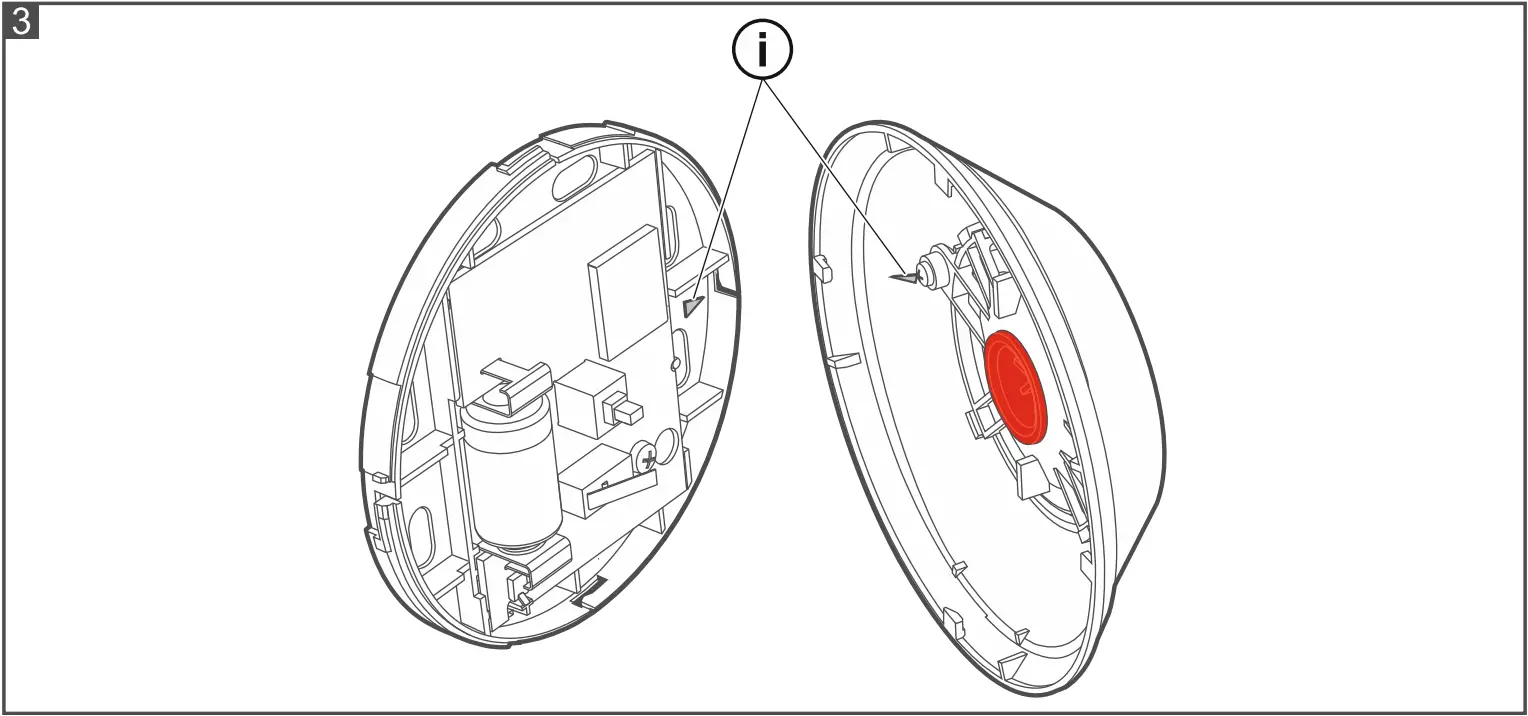 Satel MPB 300 Wireless Panic Button - button cover 2