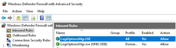 LogiOptionsMgr.exe Enabled