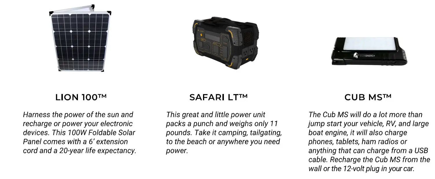 LION ENERGY Safari UT 250 Portable Power Unit LFP Battery User Manual - Other Product