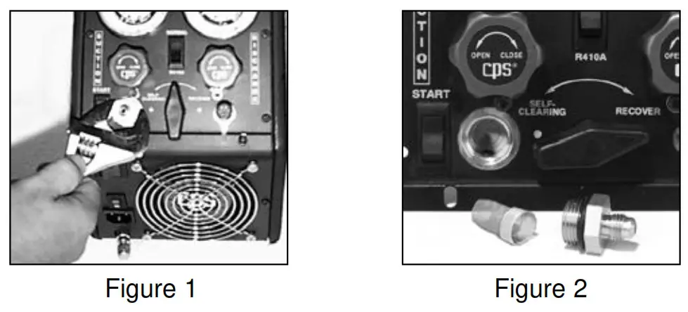 CPS Oil-Less Refrigerant Recovery System-UNIT CONSIST-Check the connection