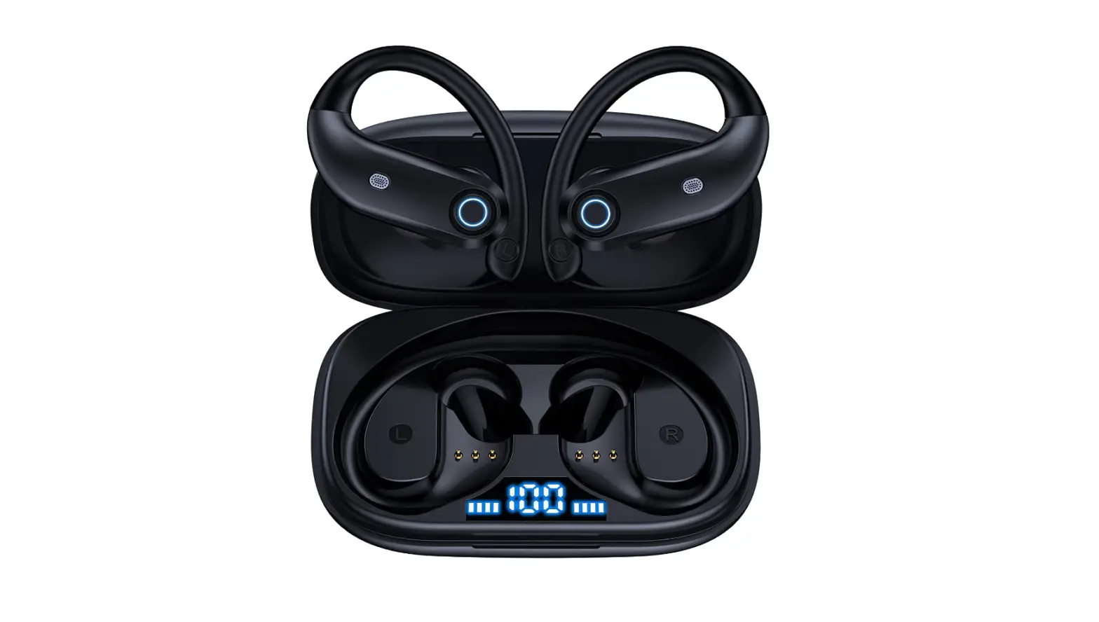 Okeefe Bluetooth Headphones 48hrs Playback Wireless Earbuds With Wireless Charging Case-complete Features/user Guide