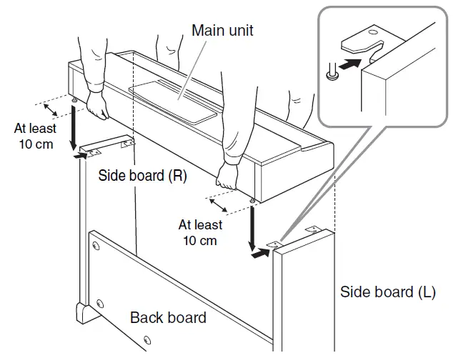 Set the main unit in place.