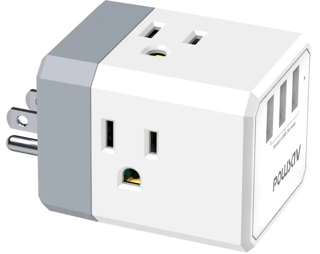 Multi-Plug-Outlet-Outlet-expanders-POWSAV-USB-Wall-Charger-with-3-USB-Ports-img