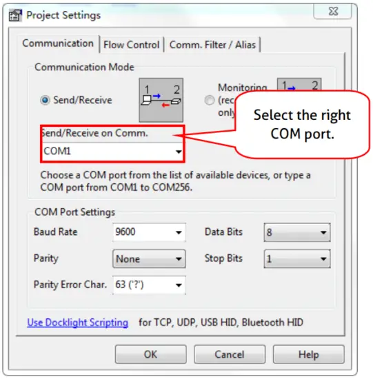 RS232 Control Software