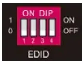 DIP Switch Operation