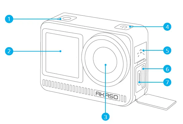 AKASO SYYA0004-GY Brave 8 Action Camera fig 2