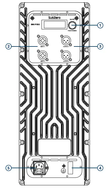 Subzero SW-P15X ACTIVE DSP SUBWOOFER FIG 1