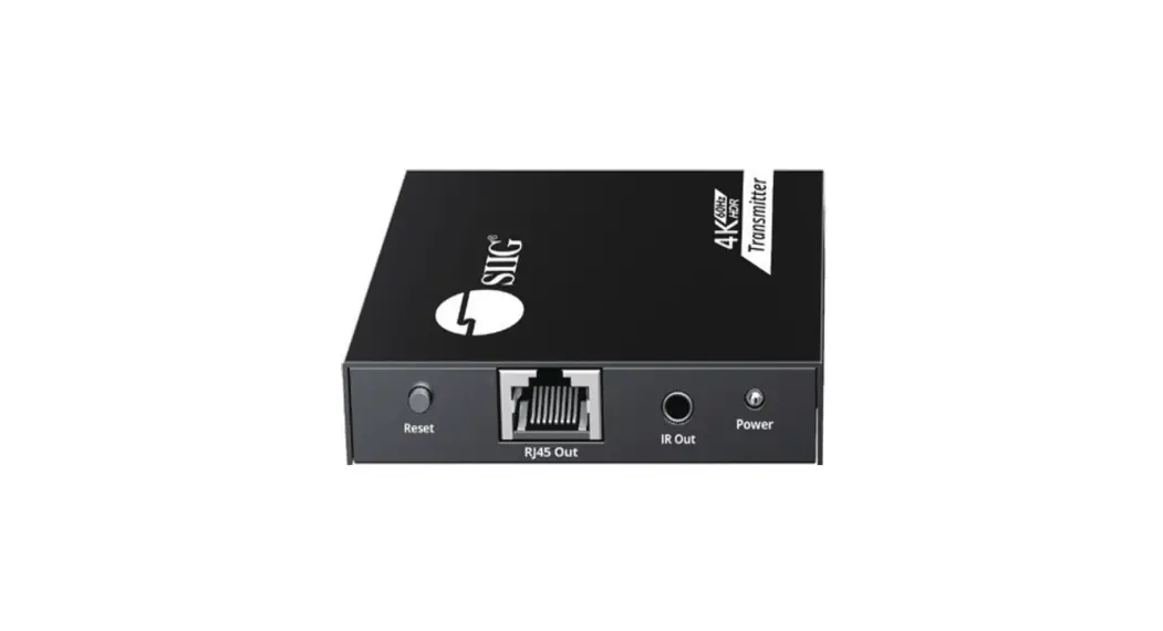 Siig Ce-h27d11-s1 4k 60hz Hdmi Over Cat6 Extender With Loopout & Ir User Manual