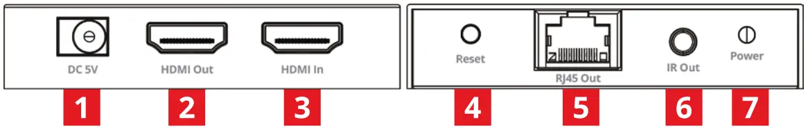 SIIG CE H27D11 S1 4K 60Hz HDMI Over Cat6 Extender with Loopout &amp IR - Fig