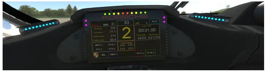 iRacing GT3 R Porsche 911 Racing Car User Manual - TRACTION CONTROL ACTIVATION