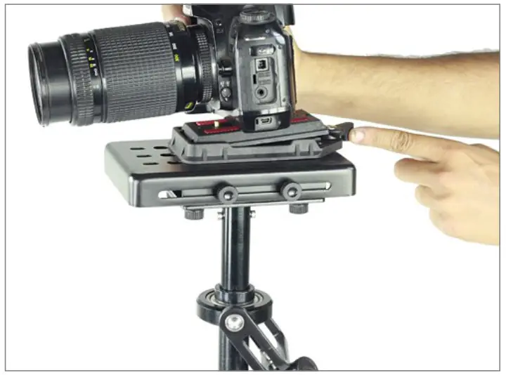 FLYCAM FLCM 5000 Q 5000 Handheld Video Stabilizer - Camera setup