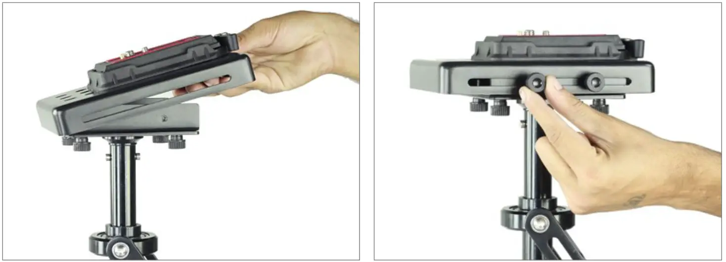 FLYCAM FLCM 5000 Q 5000 Handheld Video Stabilizer -Tighten all four side knobs