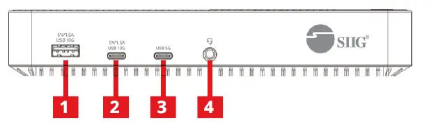 SIIG JU-DK0P11-S1 Triple Hybrid 4K Video Docking - fig 1