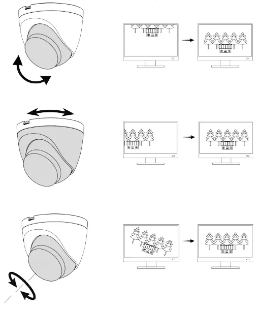 Adjust the lens angle