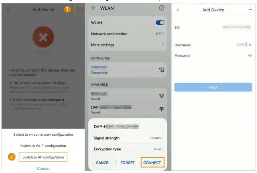 Configure the device Hotshot