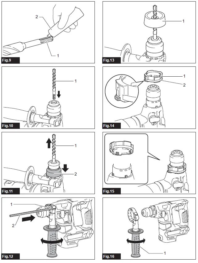makita HR166D Cordless Rotary Hammer-2