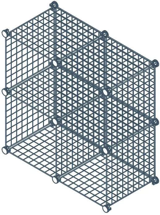 amazonbasics Wire Storage Shelves 4-Cube -amazon 02