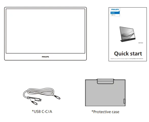 PHILIPS 16B1P3302 3000 Series Portable Monitor User Guide 1