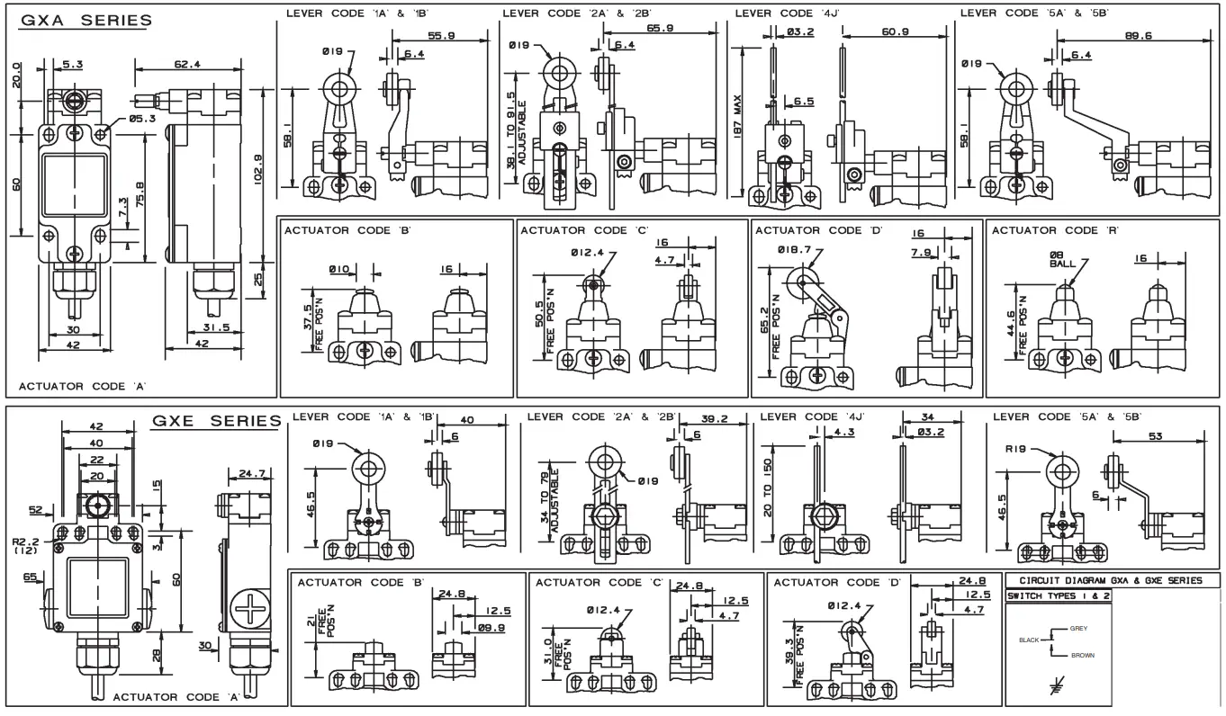 Honeywell GXA Explosion Proof Limit Switch - fig1