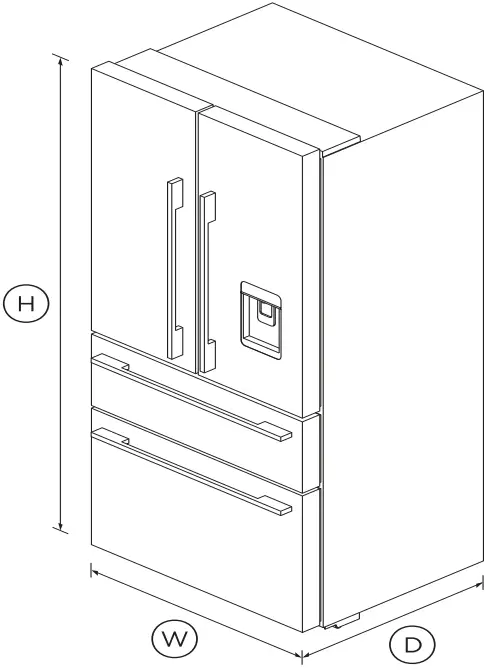 FISHER PAYKEL RF172GDUX1 32 Inch Freestanding French Door Refrigerator Freezer A