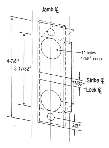 CAL-ROYAL SC Series SC8473 Push-Pull Trim with Mortise Lock-4