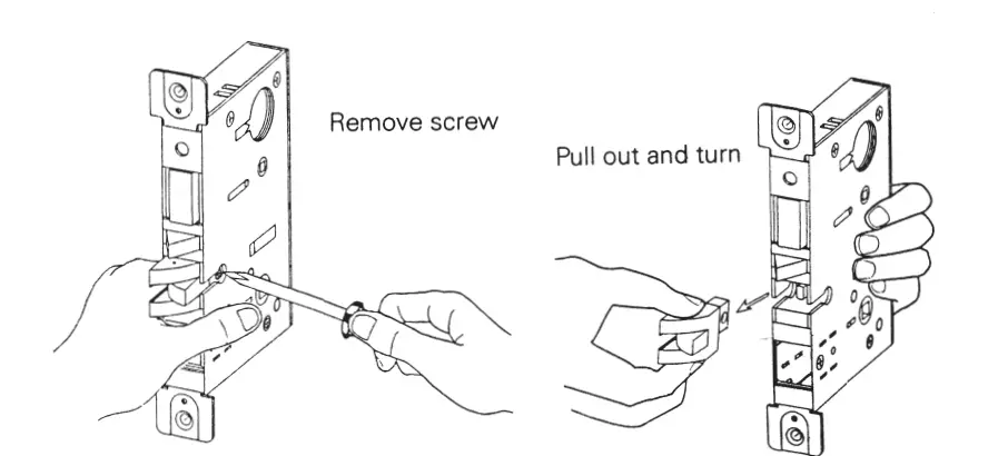 CAL-ROYAL SC Series SC8473 Push-Pull Trim with Mortise Lock-6