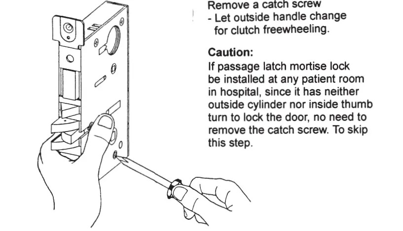 CAL-ROYAL SC Series SC8473 Push-Pull Trim with Mortise Lock-7