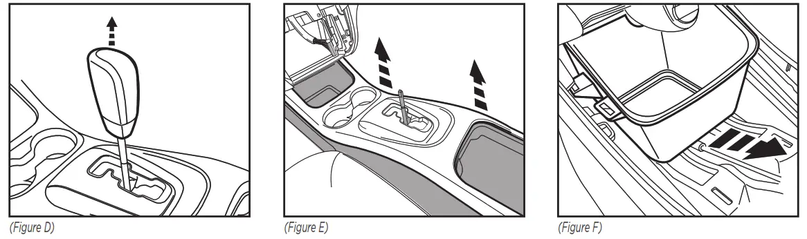 MeTra 99-6520B 2011- Dodge Journey Dash Kit - Pull up on shift knob to remove