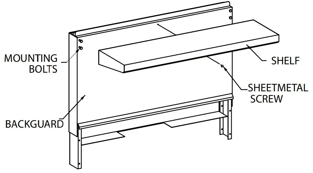 Garland G60-6R24SS G Series Gas Restaurant Ranges - backguard and