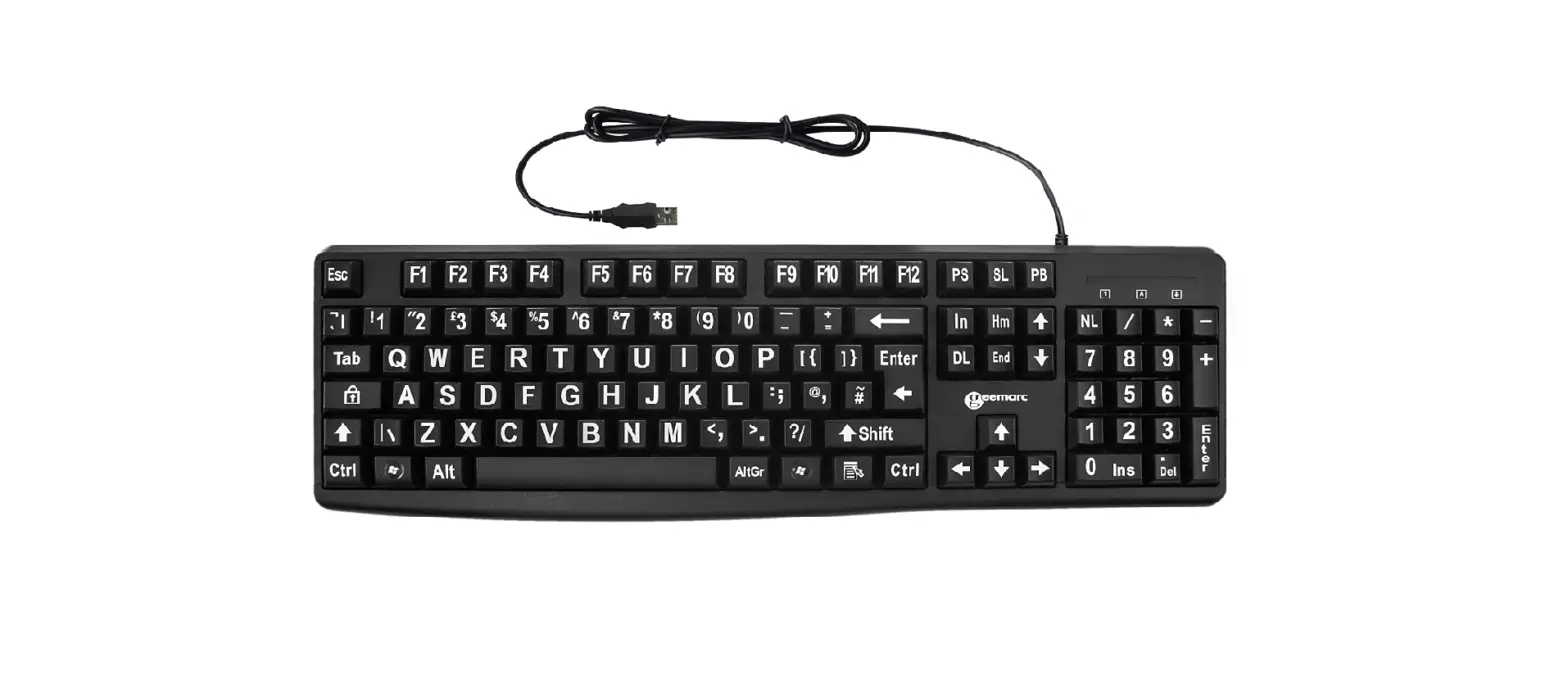 Geemarc Kbsv3_blk Standard Big Letter Keyboard User Guide