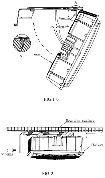 LED Lighting CP01A-40-50K LEDone Surface Mounted Canopy Light-2